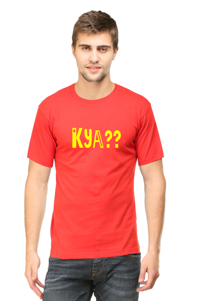 Male Round Neck Half Sleeve Classic-Kya??