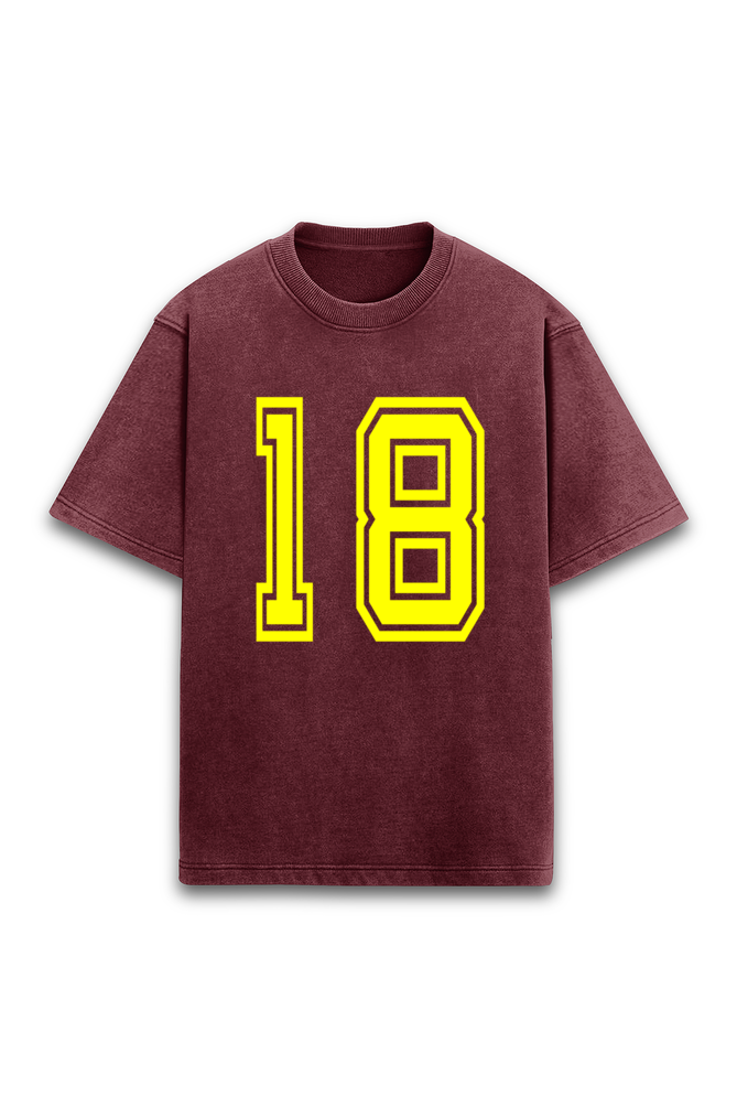 Unisex Acid Wash Oversized Classic T-shirt-18