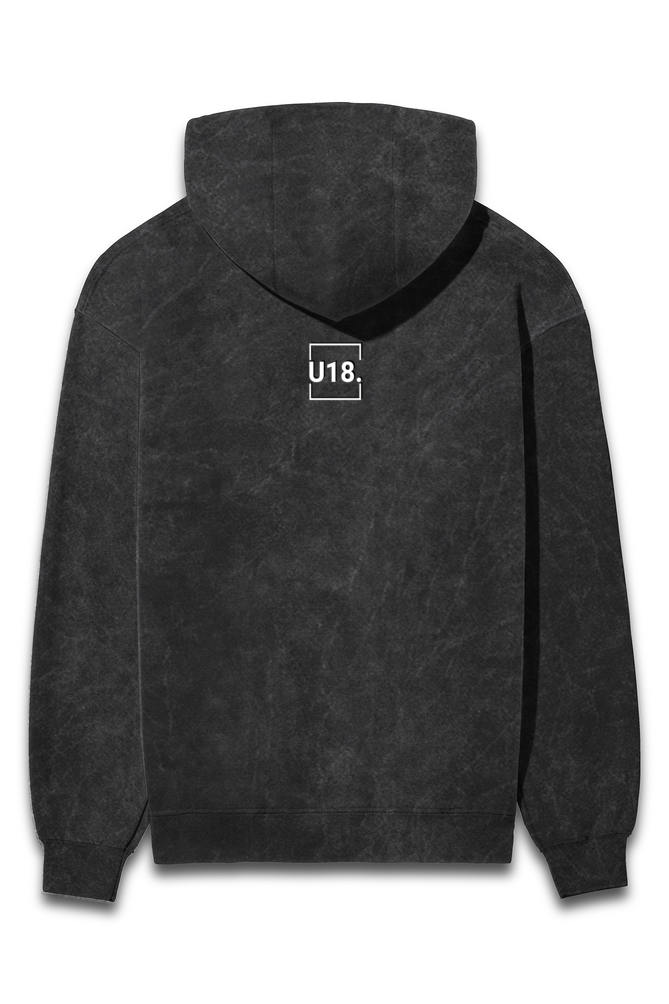 Unisex Acid Wash Hooded Sweat shirt- ibji
