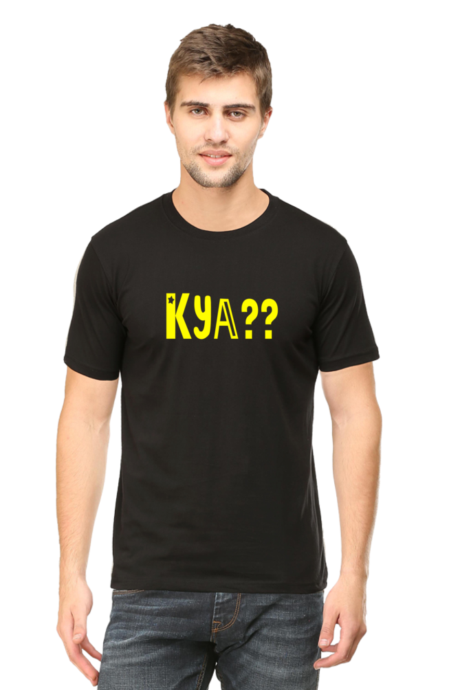 Male Round Neck Half Sleeve Classic-Kya??