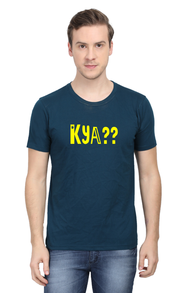 Male Round Neck Half Sleeve Classic-Kya??