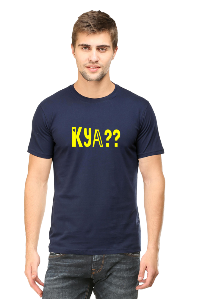 Male Round Neck Half Sleeve Classic-Kya??
