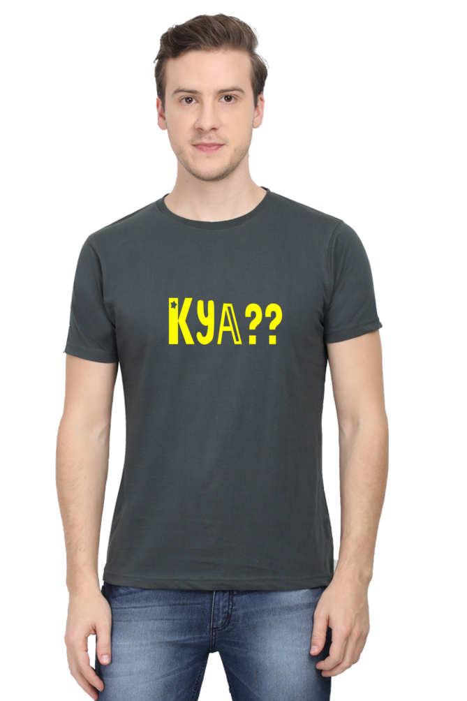 Male Round Neck Half Sleeve Classic-Kya??