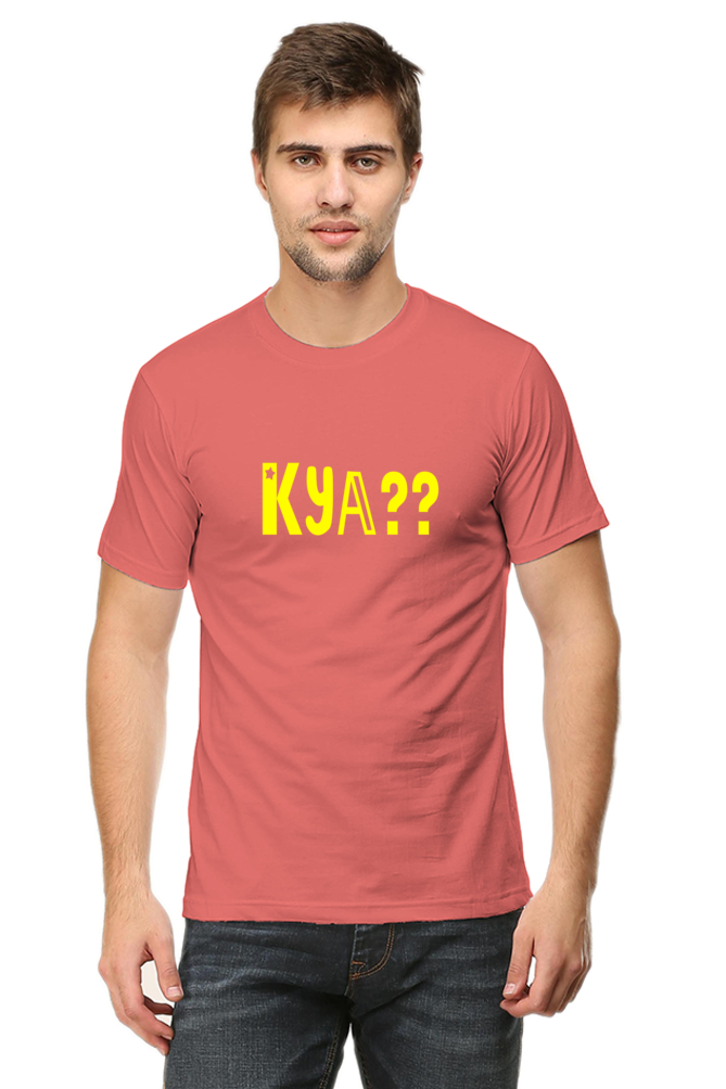 Male Round Neck Half Sleeve Classic-Kya??