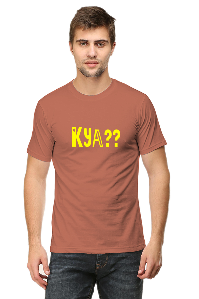 Male Round Neck Half Sleeve Classic-Kya??