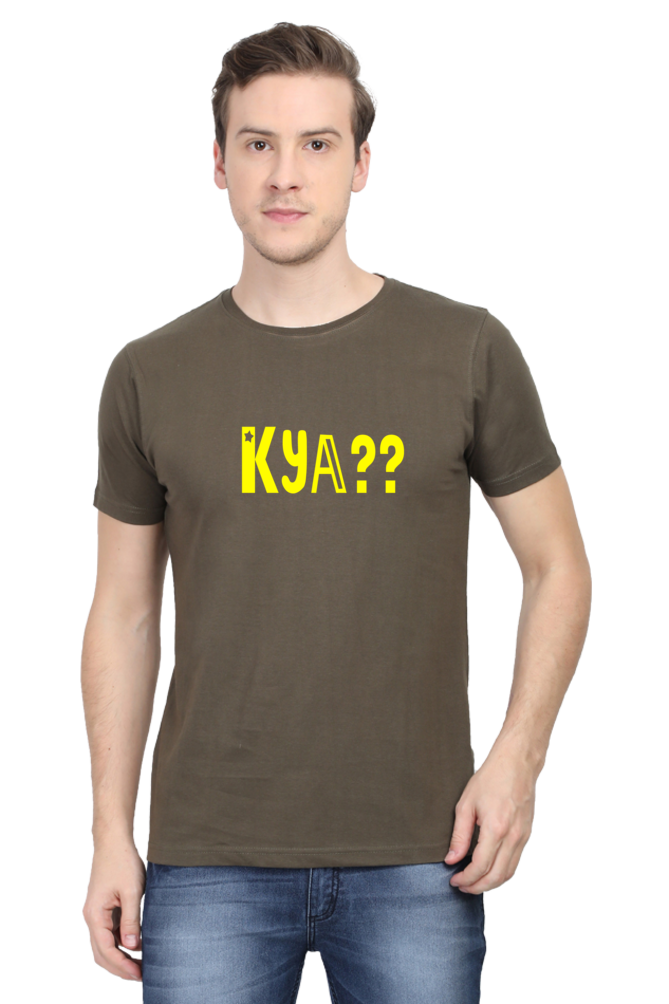 Male Round Neck Half Sleeve Classic-Kya??