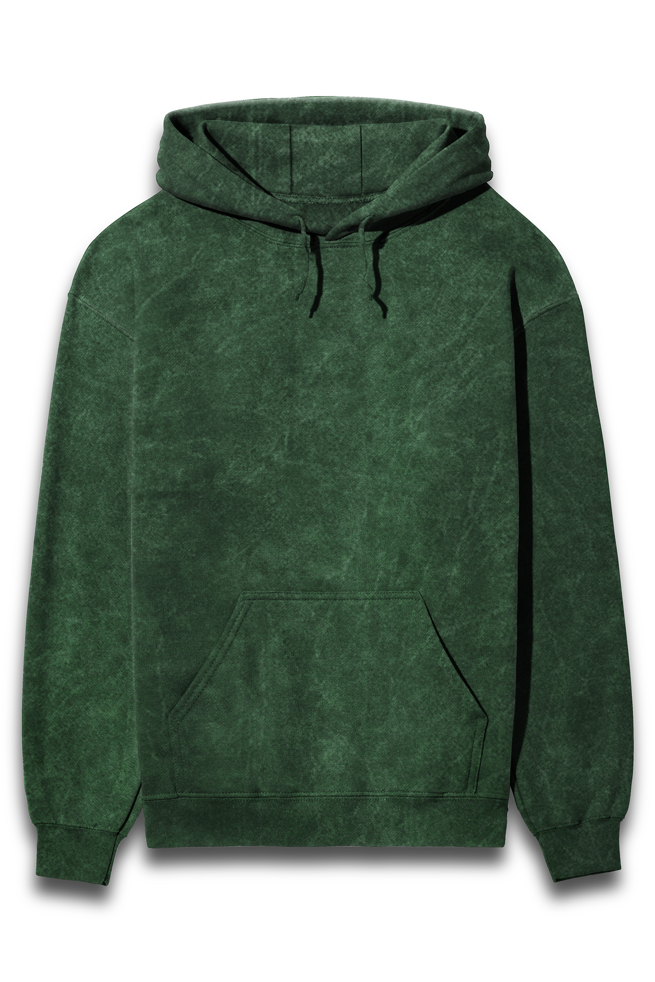 Unisex Acid Wash Hooded Sweatshirt- Solids